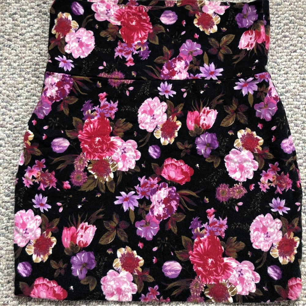 Floral Bodycon Mini Skirt
